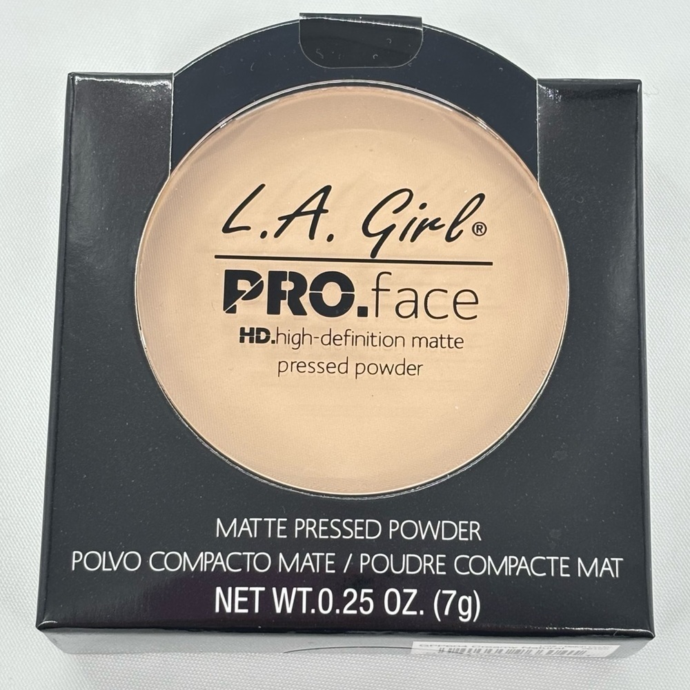 L.A. Girl Pro Face HD Matte Pressed Powder, Creamy Natural, 0.25 Ounce